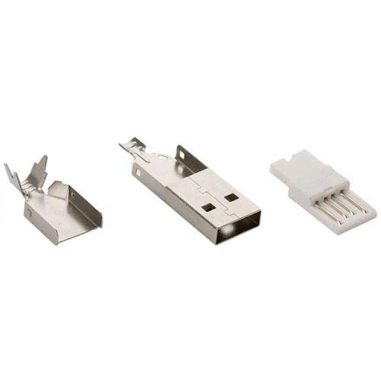 Conector USB Macho 4 Pines con Cubierta de Plástico Blanco – ELECTRÓNICA  GUATEMALA OXDEA