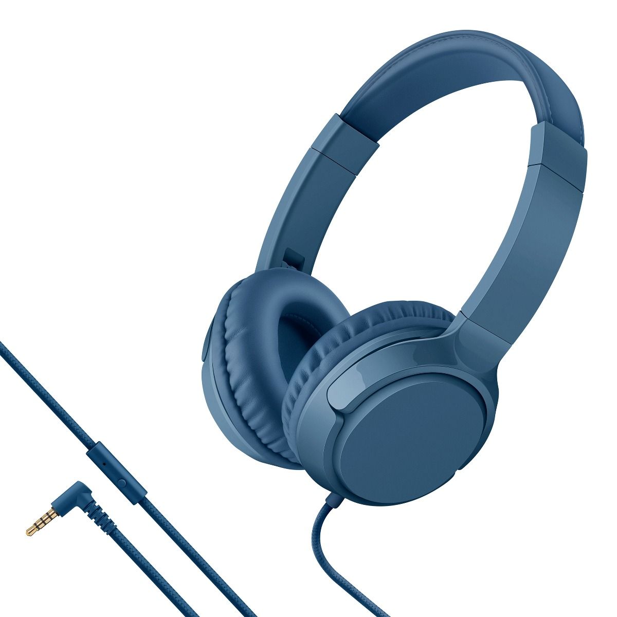 Auricular DJ con cable Avenzo (AV-HP2201L) manos libres, azul