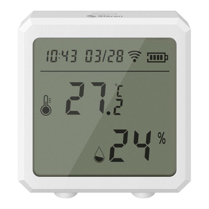 TH06 Termómetro Sensor higrómetro WIFI Medidor de humedad de temperatura  digital inteligente Pantalla LCD grande Fuente de alimentación USB para