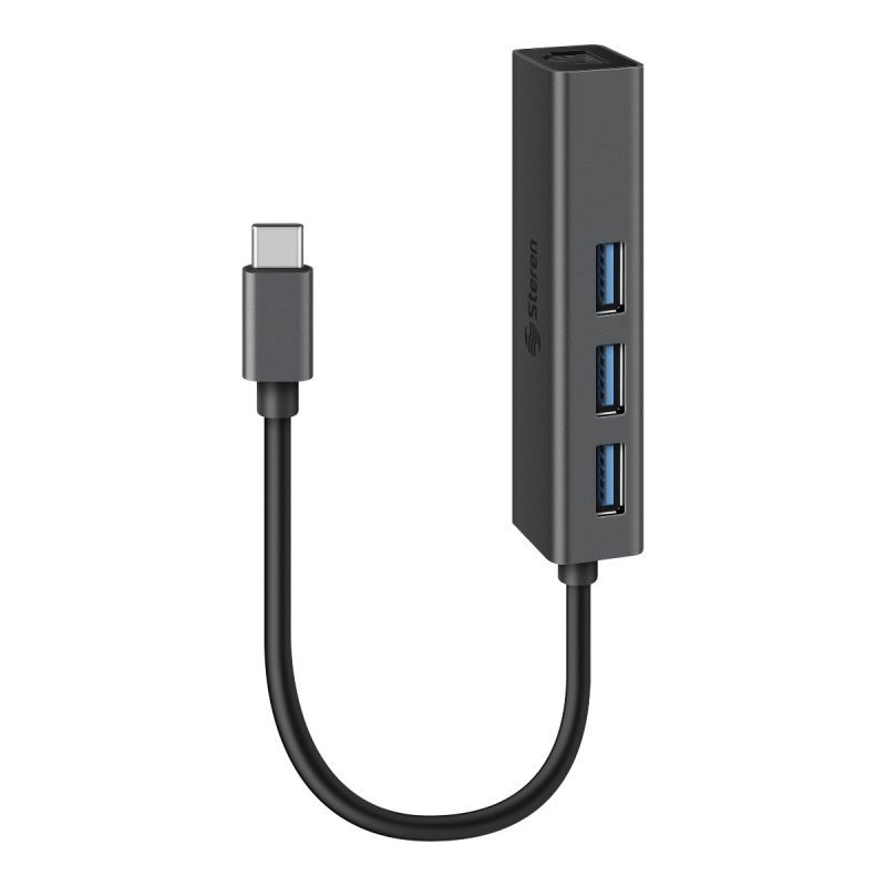 Adaptador Usb C A Gigabit Ethernet Rj Con Hub Usb