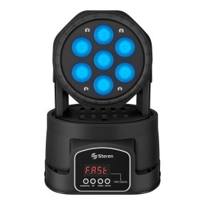 Mini cabeza móvil LED RGBW DMX