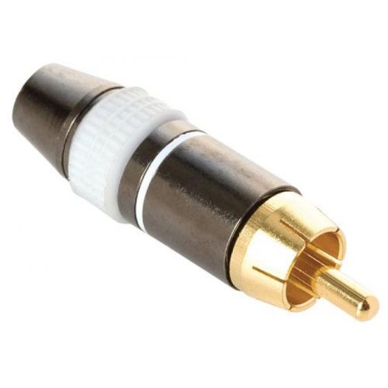 Conector RCA Macho Blanco