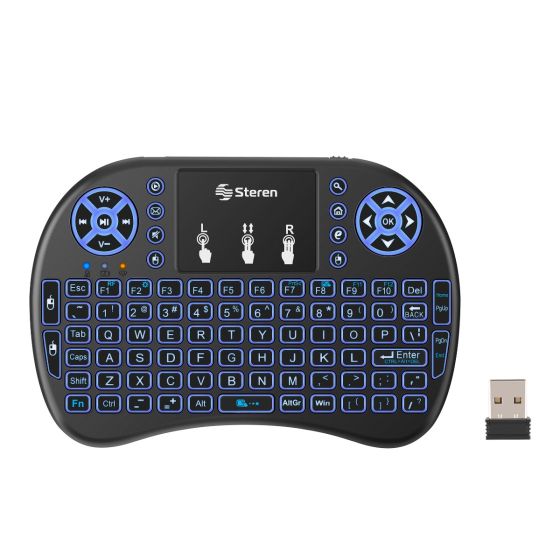  Cosiki Teclado Touchpad, teclado inalámbrico con receptor USB  Touchpad para el hogar (gris) : Electrónica